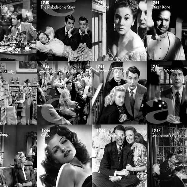 80 meilleurs films des années 30 aux années 50 | Hollywood ancien / Hollywood classique / Meilleurs films classiques jamais tournés / L'âge d'or du cinéma : Hollywood