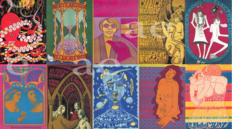 Psychedelic Poster / Concert Posters / 1960s Music / Band Posters ...