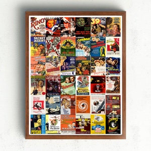 Alfred Hitchcock movie posters collection / Alfred Hitchcock filmography poster, 1920s-1970s / Poster Art Print image 2