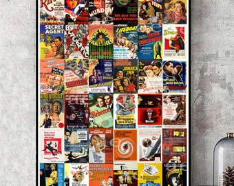 Alfred Hitchcock Filmplakate Sammlung / Alfred Hitchcock Filmographie Plakat, 1920er-1970er Jahre / Plakat-Kunstdruck