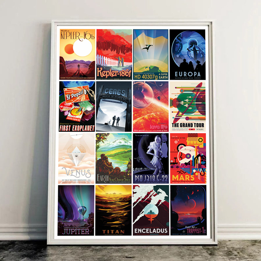 NASA Space Print / Visions of the Future / Space Tourism Poster
