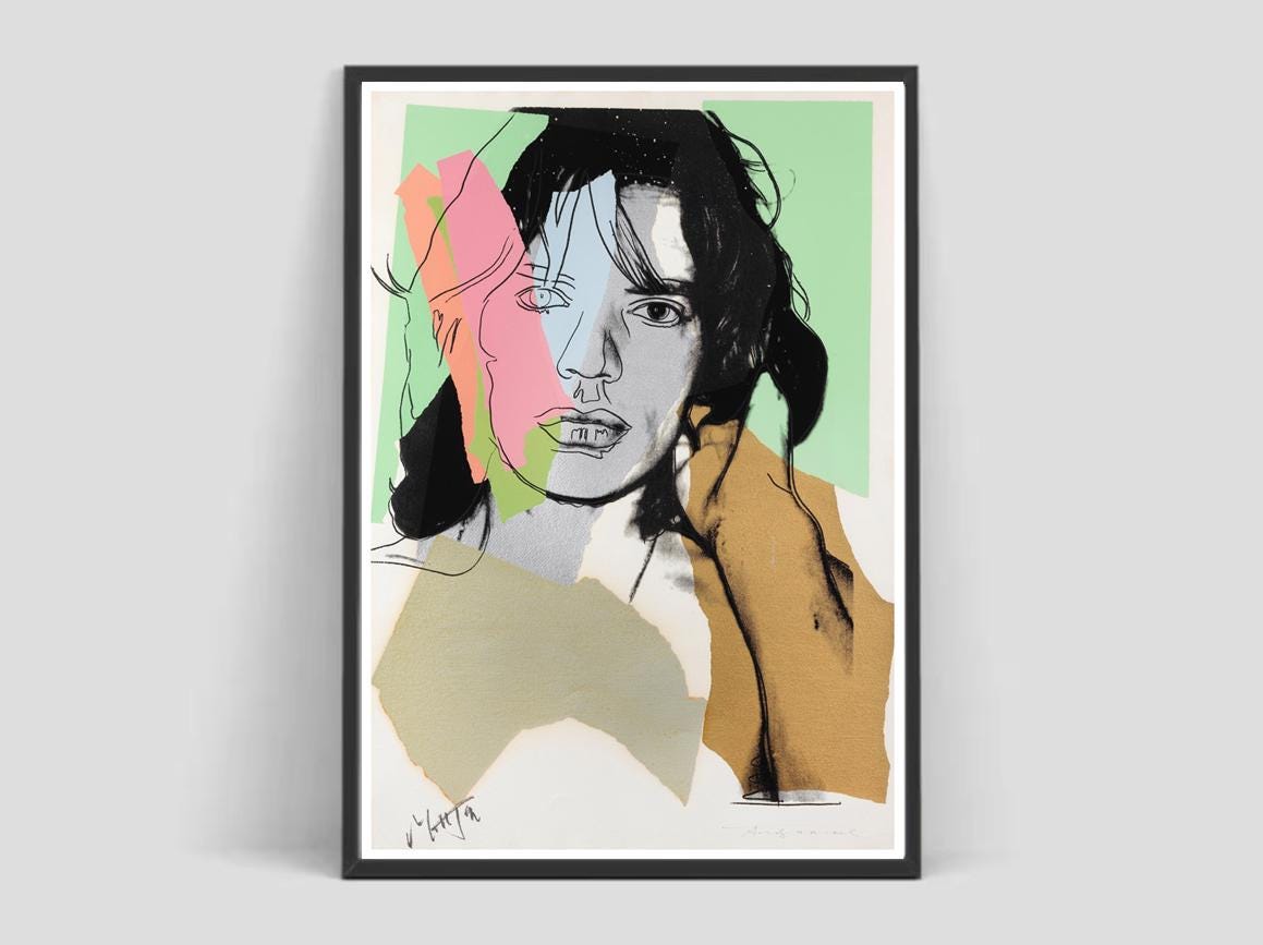 Mick jagger andy warhol poster - Etsy 日本