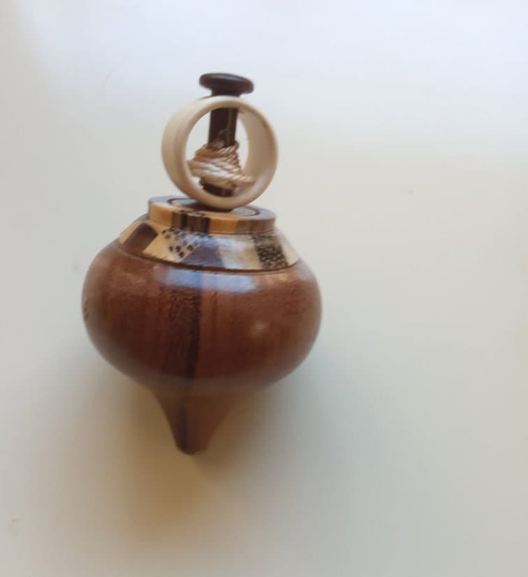 Vintage Wooden Spinning Top With Rope / Traditional Toy / Etsy Ireland