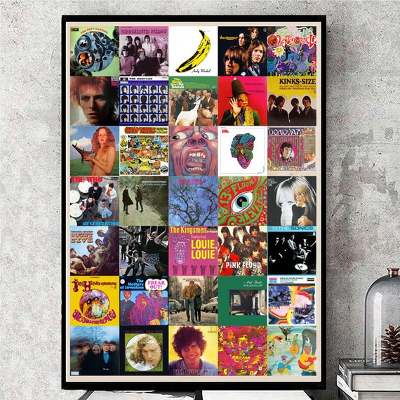 1960's Album Covers Best Music Albums of the 60s Best Etsy