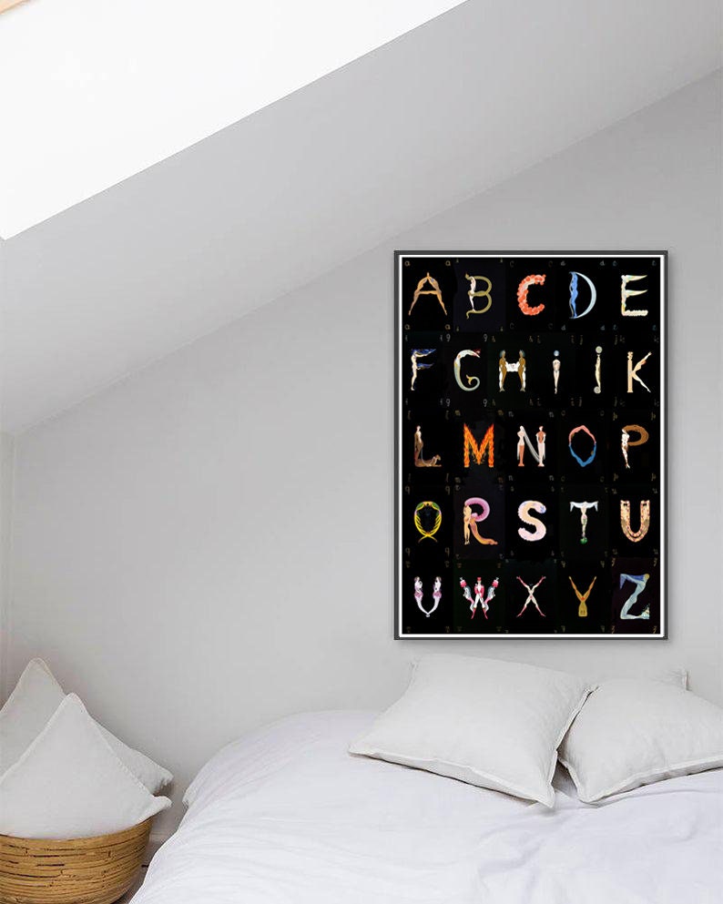 エルテのアルファベット / 人物 / 文字 / アールデコのポスター - Etsy