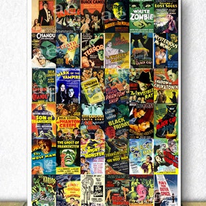 Bela Lugosi movie posters collection / Bela Lugosi filmography poster, 1910s-1950s / Poster Art Print