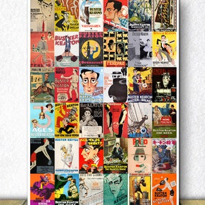 Buster Keaton movie posters collection from Around The World / Silent Film Movie Posters / Buster Keaton Comedy Film