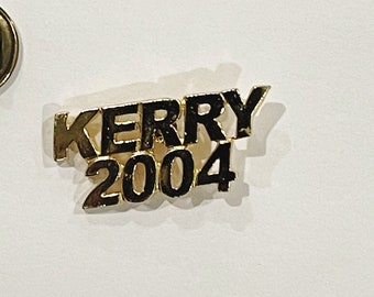 Vintage Kerry 2004 Lapel Pin: Presidential Campaign Memorabilia