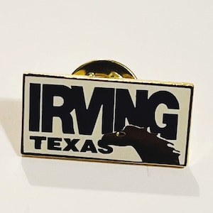 Irving Texas Pin US City Pin Tie Tack Lapel Pin US Cities Souvenir Small Pin Hat Pins Texas Souvenir Enamel Lapel Pin Enamel Pinback