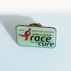 Breast Cancer Pin Race for the Cure Pin Greater Lansing Susan G. Komen Lapel Pins Breast Cancer Pinback