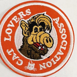 Alf TV Show Patch Cat Lovers Association Iron-On Patch – 1980s TV Memorabilia Funny Patch
