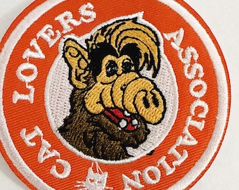 Alf TV Show Patch Cat Lovers Association Iron-On Patch – 1980s TV Memorabilia Funny Patch