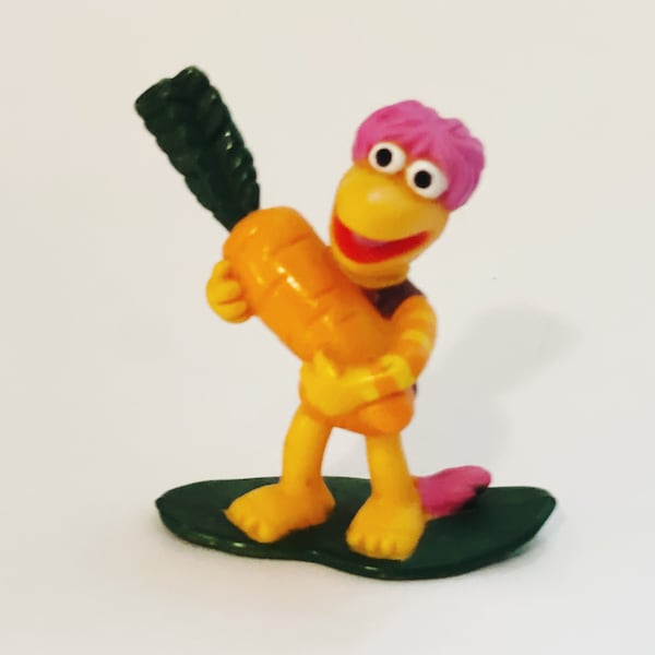 Vintage Fraggle Rock Toy Henson Toys Fraggle Rock Muppet Holding Carrot Action Future Vtg Henson Applause Toy 1988 Retro Toys Cake Topper