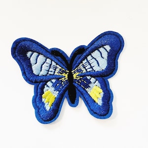 Butterfly Patch Blue Butterfly Insect Patch Applique Monarch Butterfly Patch