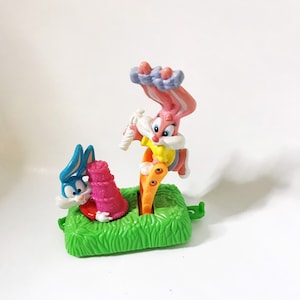 Vintage Tiny Toons McDonald's Birthday Train Toy Happy Meal Toy Warner Bros 1994 Vtg 1990s Happy Meal Collectible Toy