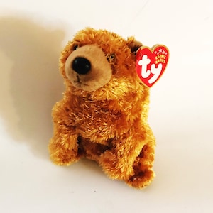 Sequoia Retired 2001 Ty Beanie Baby 7in Grizzley Bear 3 up Boys Girls 4516 for sale online 