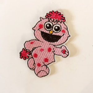 Moppy Patch Applique Character Patches Pink Cartoon Character Patches Iron On or Sew On Patch DIY Jacket Backpack Hat Applique