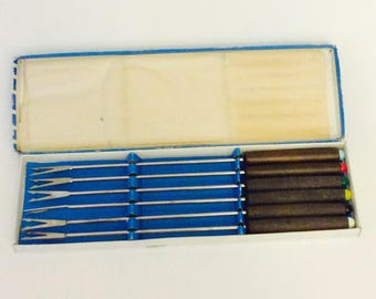 Lot de six fourchettes à fondue - Les Zacôtés d'Emilie