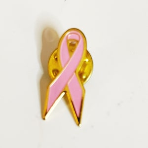Pink Ribbon Pin Breast Cancer Pin Breast Cancer Awareness Enamel Lapel Pin Badge Brooch Tack