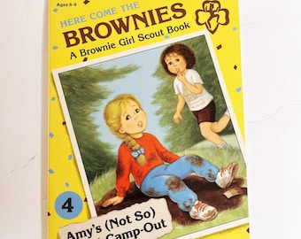 Vintage Girl Scout Book Amy's Not So Great Camp-Out A Brownie Girl Scout Book Jane O'Connor 1993 Fiction Paperback Literature