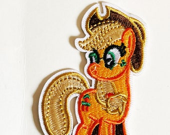 Applejack Pony Patch My Little Pony Unicorn Character Patches Iron On or Sew On Patch DIY Jacket Shirt Backpack Applique