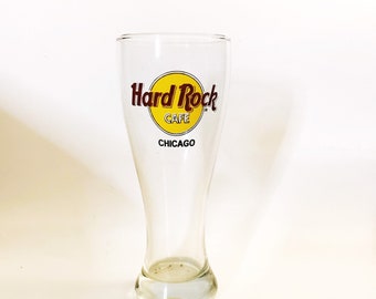 HARD ROCK CAFE 30 YEAR ANNIVERSARY EDITION DALLAS TEXAS PT BEER GLASS BUDWEISER 
