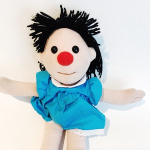 Molly Doll Big Comfy Couch Vtg Playmates Red Clown Nose Plush