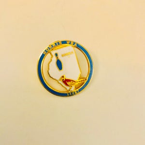 Morris Illinois WBA Bowling Cardinal Pin 14087 World Bowling Association Enamel Pins Lapel, Hat Pin Vintage Collectible Bowl Pinbacks