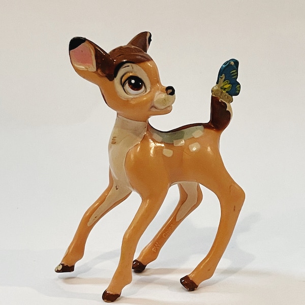 Bambi Action Figure Toy Walt Disney Figurine Vintage Bambi Sculpture Bambi Collectible Walt Disney Studios Vintage Disney Figurine Vtg Deer