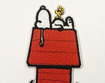 Snoopy & Woodstock Embroidered Patch Peanuts Cartoon Iron On Applique for Jackets Backpacks DIY Crafts Sew On Patch Iron On Patch