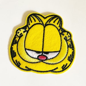 Garfield Cat Patch Comic Cartoon Character Patches Iron On or Sew On Patch DIY Jacket Shirt Backpack Applique
