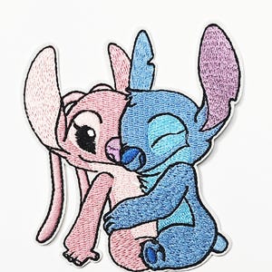 Blue Monster Stitch Cute Cartoon Kids Children Embroidered Patch Sew On Iron On Patch Badge Applique DIY Motif Sewing Character Animation