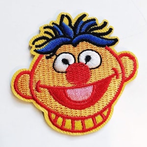 Appliques brodées Ernie Patch, fer sur écusson brodé à coudre ou à repasser Badge L&#39;ami de Bert et Erin Bert