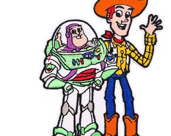 Parche bordado de Toy Story, Woody, Buzz Lightyear, Disney Pixar, aplique termoadhesivo para chaquetas, mochilas y manualidades.