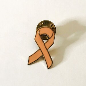 Breast Cancer Awareness Pink Ribbon Pin Vintage Lapel Pin Enamel Pink Ribbon Brooch Tack