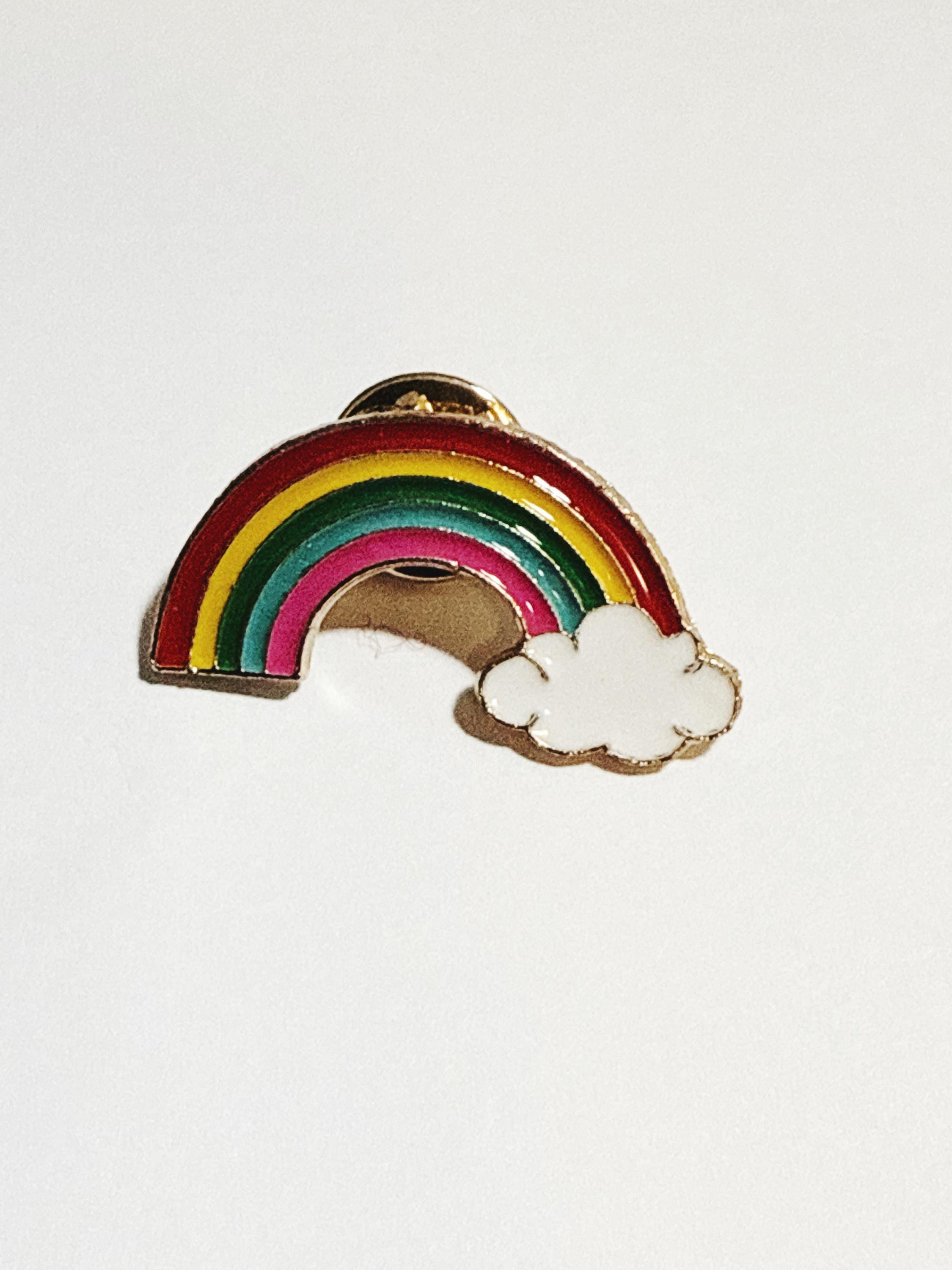 Spilla Donna A Forma Di Nuvola Arcobaleno Con Cristalli Colorati E Strass – Accessorio Brillante Per Risvolti, Cappelli, Borse – Regalo Di Amicizia