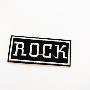 Rock Patch Rock and Roll Patch Rock Band Applique Music Novelty Patch Jean Jacket Patch Sew On Iron On Patch