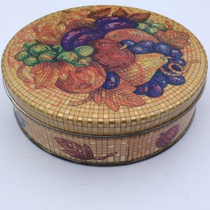 Lata de diseño de frutas - contenedores de almacenamiento de cocina - Organizador - decoración de cocina coleccionable
