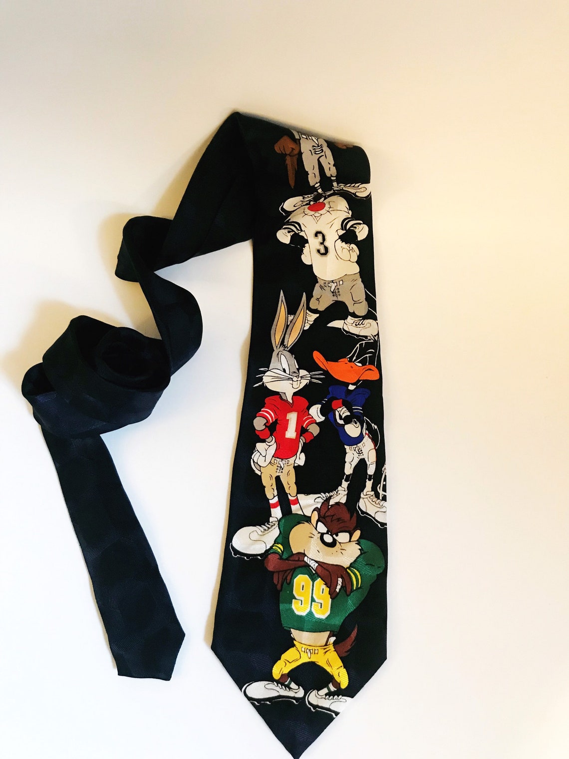 Vintage Looney Tunes Mania Tie Bugs Bunny Silk Necktie | Etsy