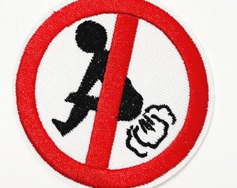 Patch "Não é Proibido Peidar": Aplique Bordado Inovador, Patch para Passar a Ferro, Patch DIY para Jaquetas, Bolsas, Calças e Mais