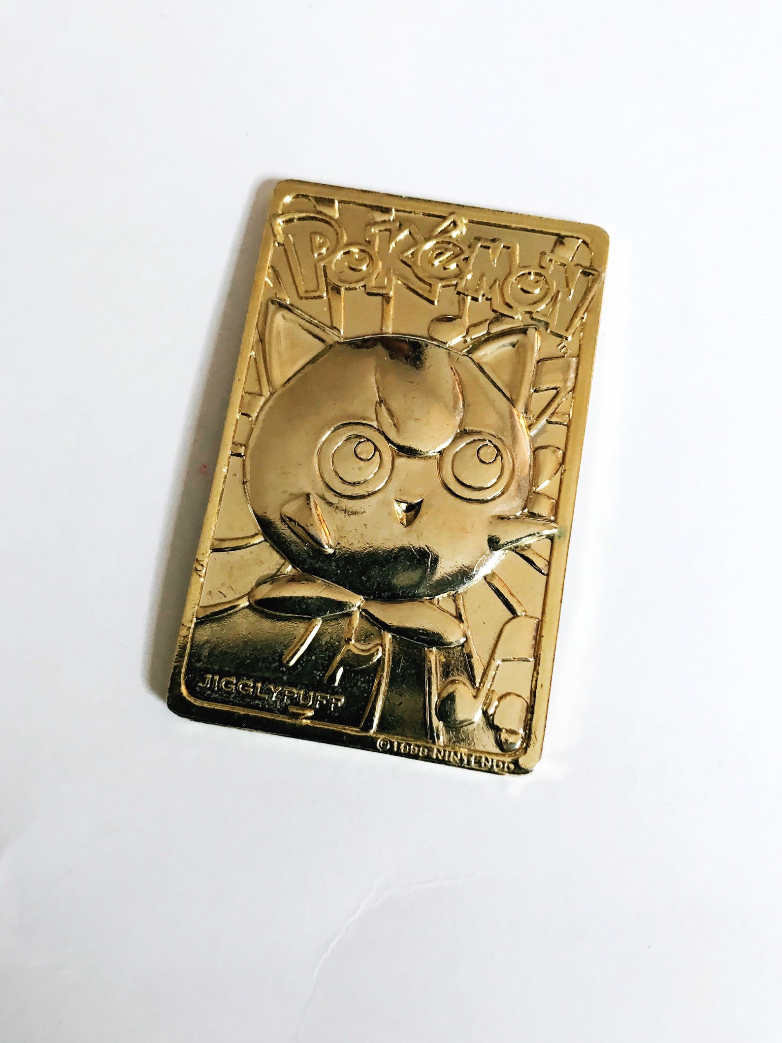Vintage 1999 Jigglypuff Gold Card 39 Nintendo Pokemon Etsy France