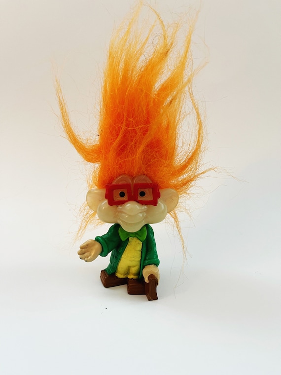 Vintage Nerd Troll Doll Burger King Kids Clue I/Q Troll Doll
