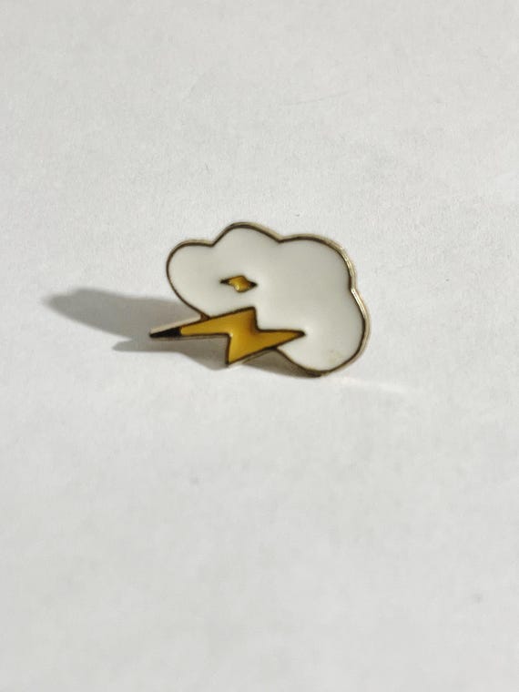 クラウドピン、稲妻ピン、雷ピン、雷雨ピン、天気ピン、小さなエナメル 