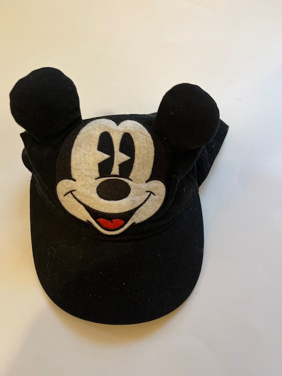 Mickey Ears Hat Black Baseball Cap Disney Kids Ba… - image 4