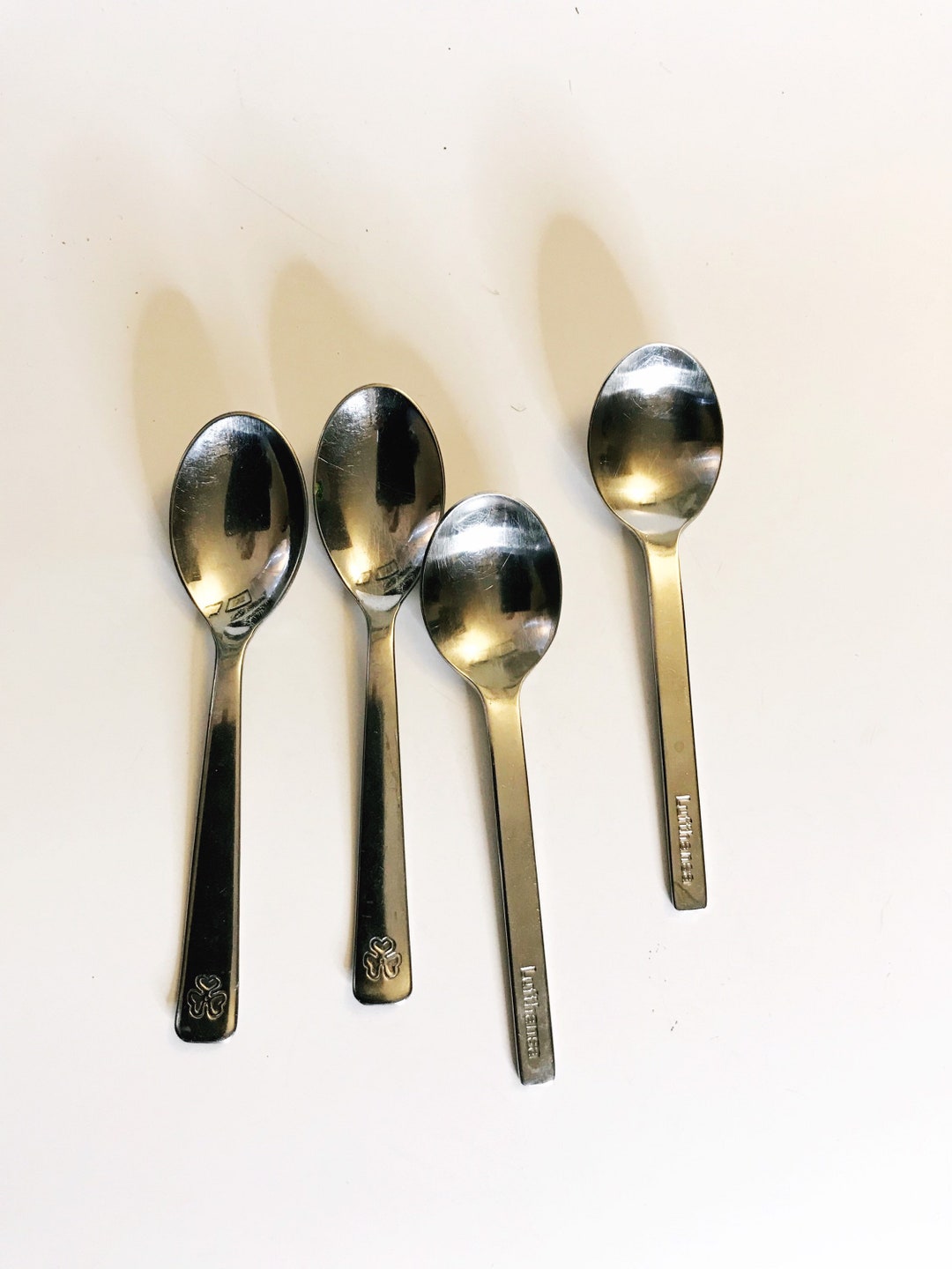 Vintage Set of 2 1978 J.A. Henkel Airlines Spoon Lufthansa and 2 Set