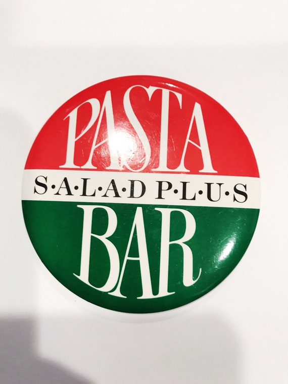 Pasta Bar Pin Back Button Sbarro Pizza Company Pi… - image 9