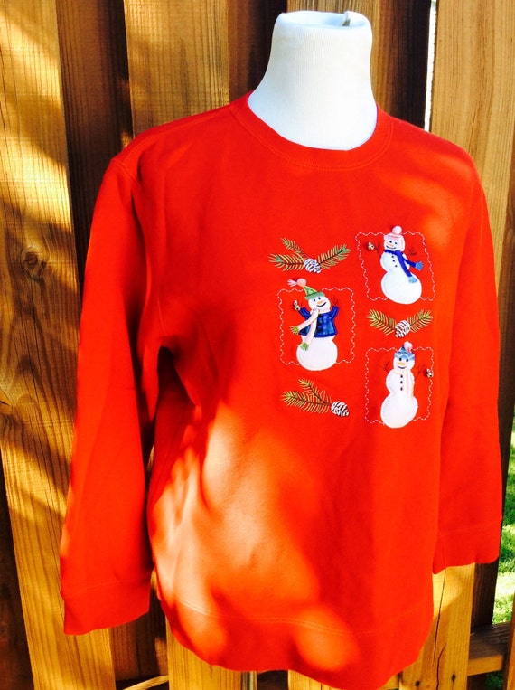 Vintage 90s Classic Elements Christmas Sweatshirt… - image 3