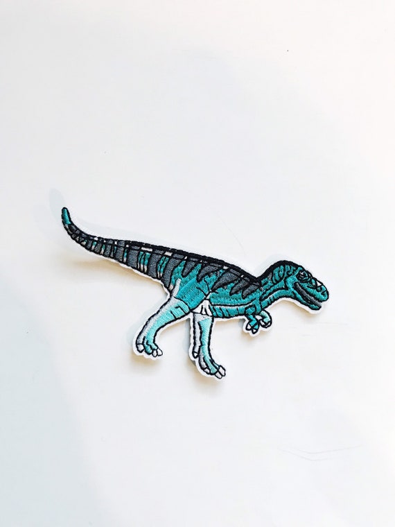 Iron on Blue Dinosaur Patch Iron on Blue Dinosaur Patch