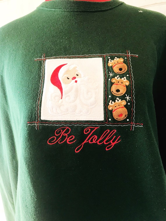90's Ugly Christmas Sweatshirt Holiday Party Swea… - image 9