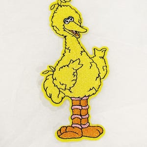 Big Bird Patch Full Body Big Bird Sew On Patch Iron-on Clothing Jacket Backpack Patches Applique Badge DIY Sesame Character DIY